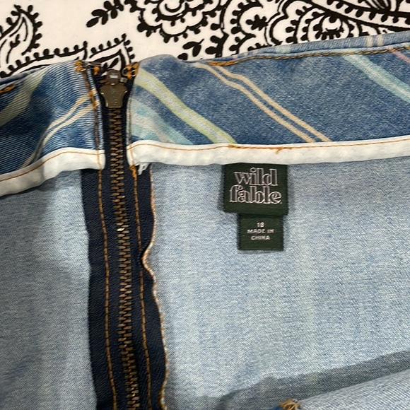 Womens 16 Mini Multicolored Skirt - Picture 2 of 2